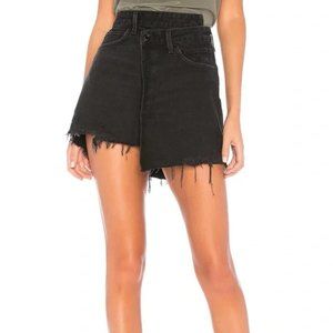 AGOLDE Criss Cross Mini Skirt